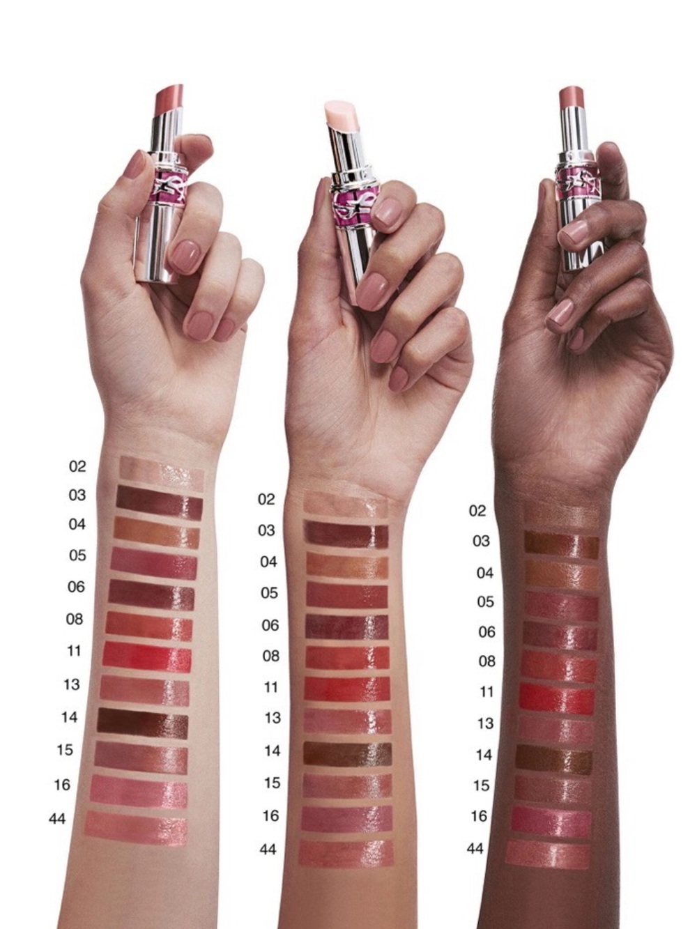 YSL Loveshine Candy Glaze Lip Gloss Stick in Showcasing Nude - Picture 5 of 12